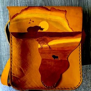 natural leather, brown,